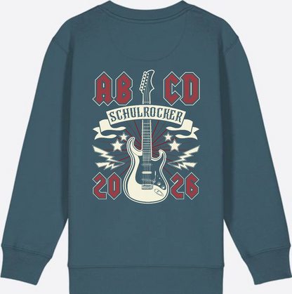 Sweatshirt Einschulung: ABCD Schulrocker mit Name - Stargazer