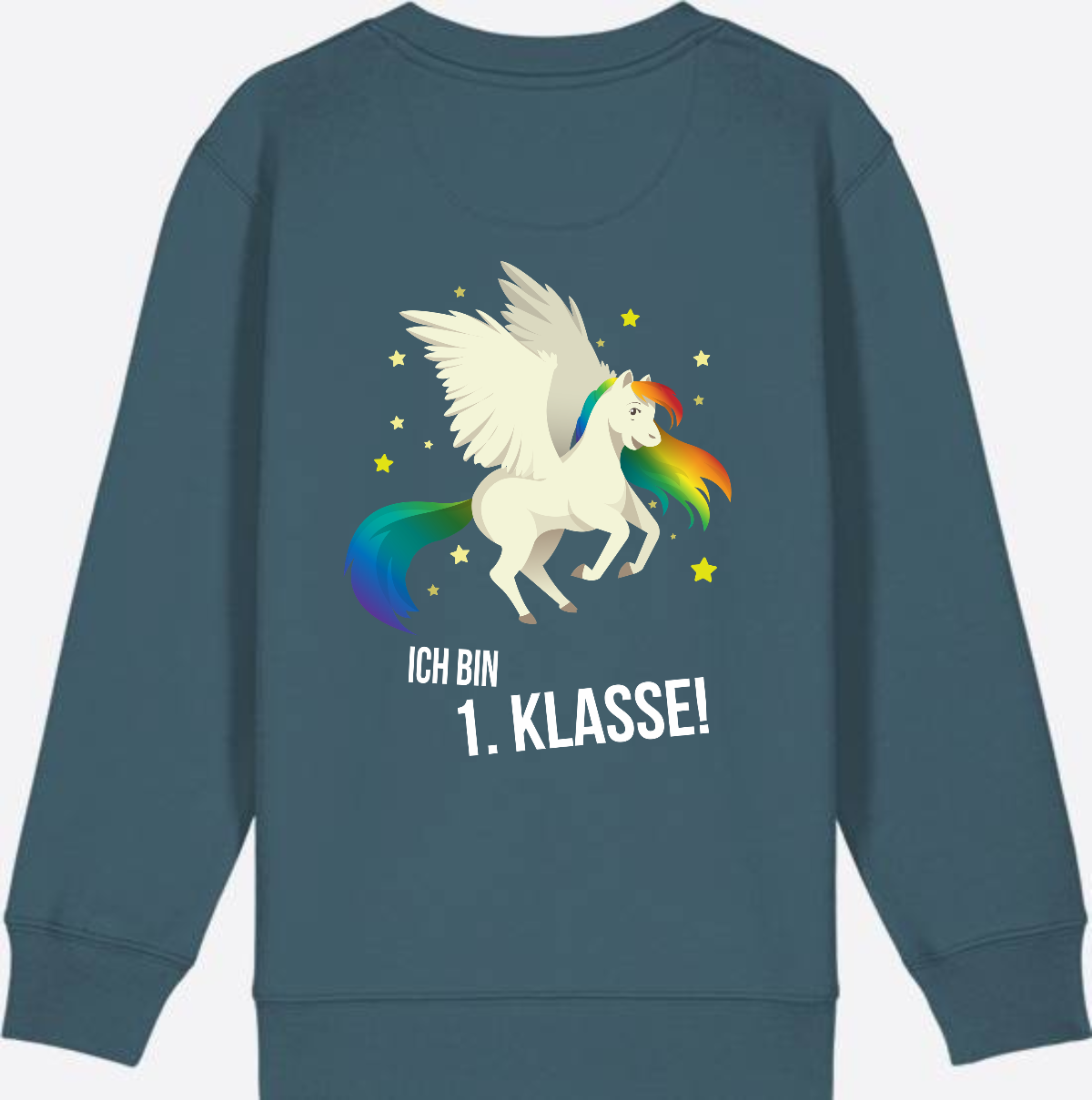 Sweatshirt Einschulung: Ich bin 1. Klasse mit Wunschnamen - Stargazer