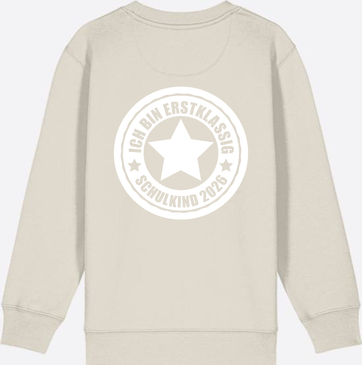 Sweatshirt Einschulung: Ich bin erstklassig – Schulkind 2026 - Eco Heather