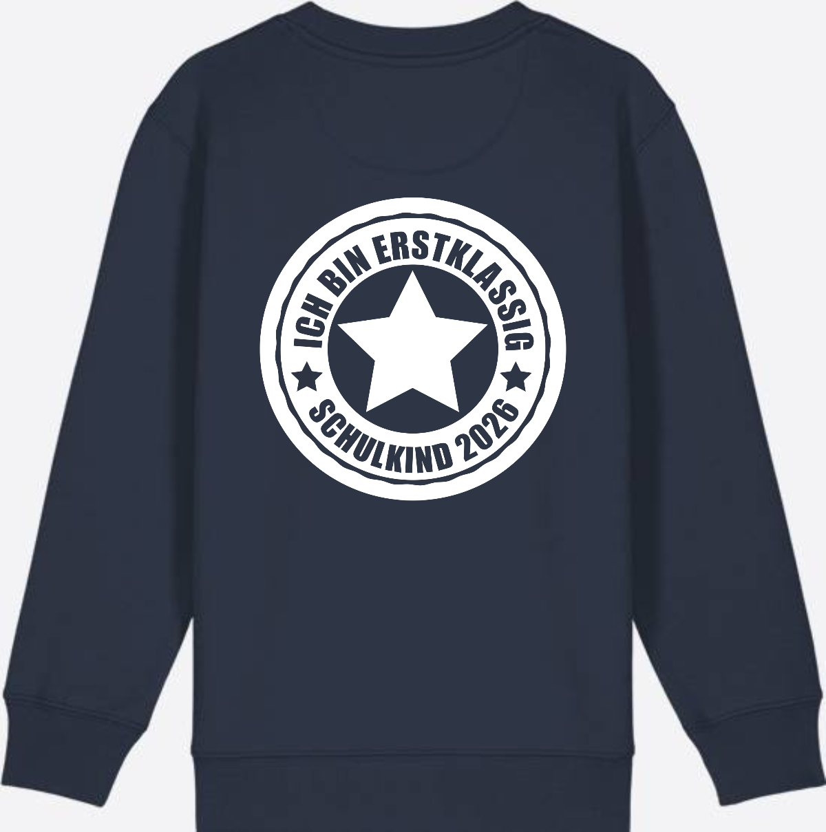 Sweatshirt Einschulung: Ich bin erstklassig – Schulkind 2026 - French Navy
