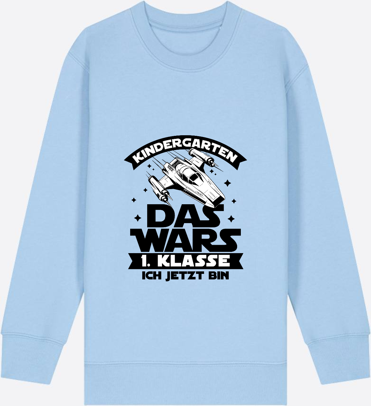 Sweatshirt Einschulung – Kindergarten Das War's Parodie - Blue Soul Herzseite