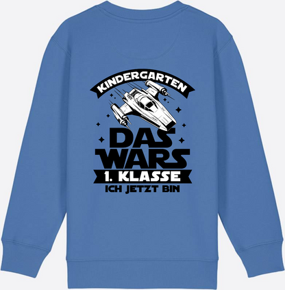 Sweatshirt Einschulung – Kindergarten Das War's Parodie - Bright Blue