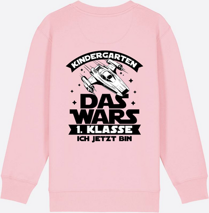 Sweatshirt Einschulung – Kindergarten Das War's Parodie - Cotton Pink