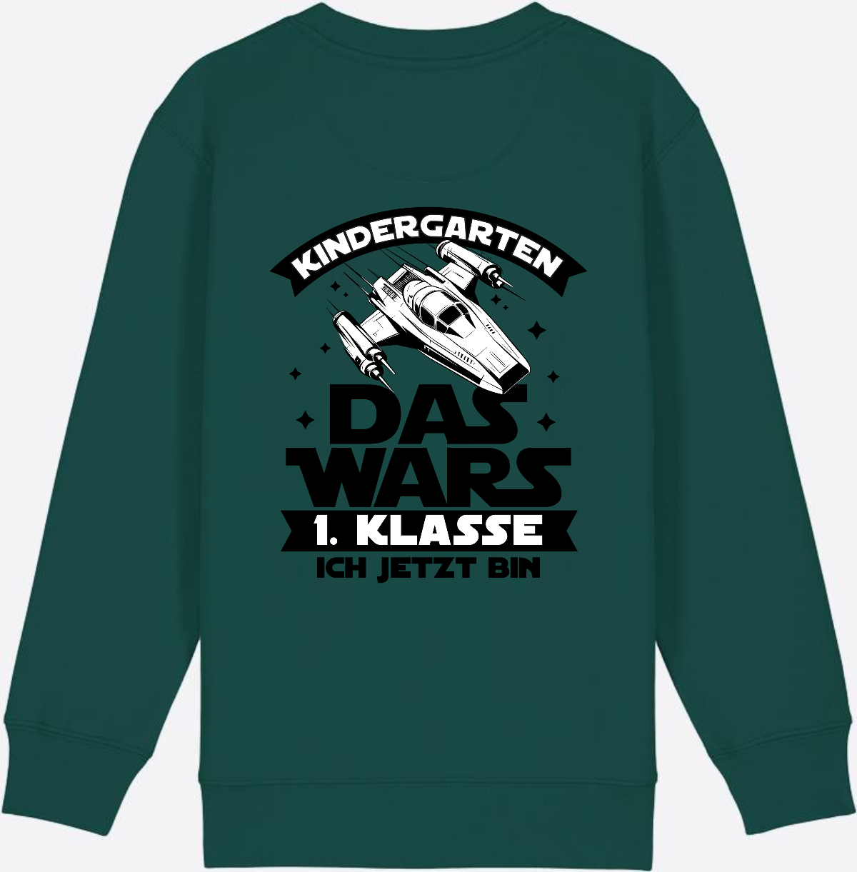Sweatshirt Einschulung – Kindergarten Das War's Parodie - Glazed Green