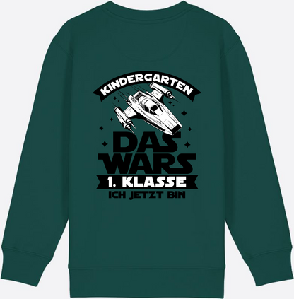 Sweatshirt Einschulung – Kindergarten Das War's Parodie - Glazed Green