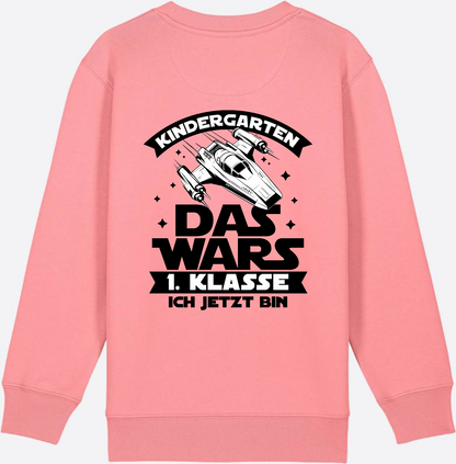Sweatshirt Einschulung – Kindergarten Das War's Parodie - Pink Joy