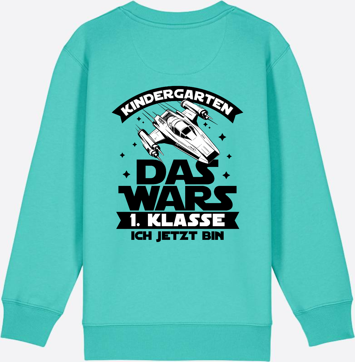 Sweatshirt Einschulung – Kindergarten Das War's Parodie - Pool Blue