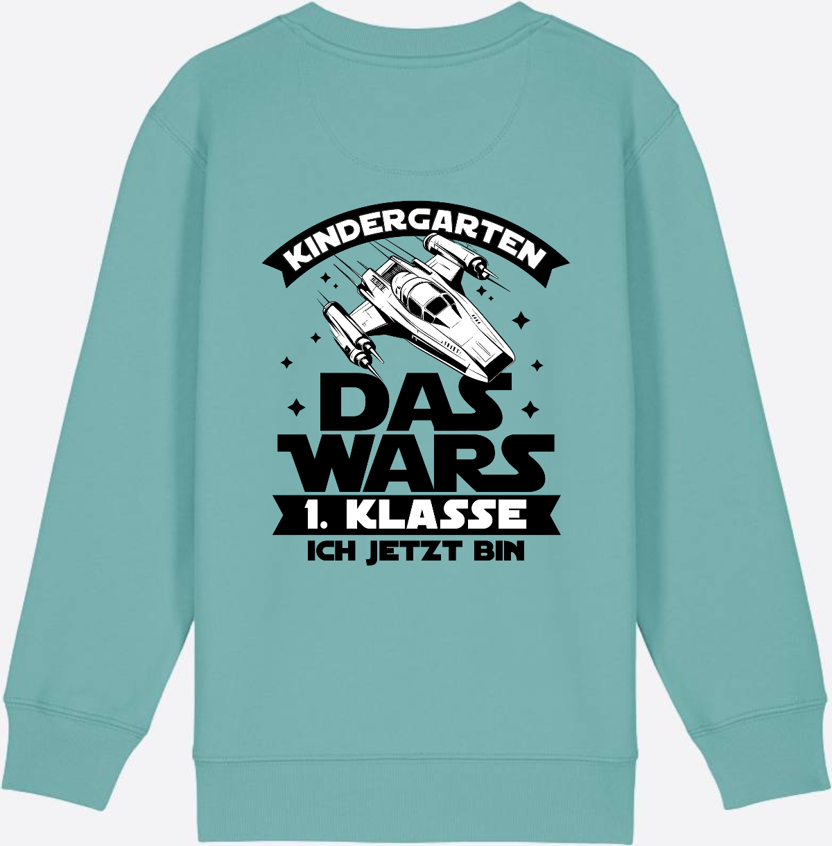 Sweatshirt Einschulung – Kindergarten Das War's Parodie - Teal Monstera