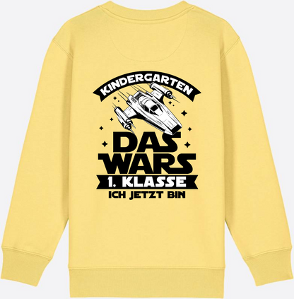 Sweatshirt Einschulung – Kindergarten Das War's Parodie - Viva Yellow