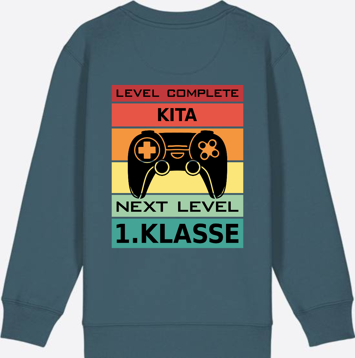 Sweatshirt Einschulung: Next Level 1. Klasse mit Wunschnamen - Stargazer