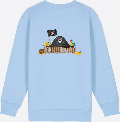 Sweatshirt Einschulung – Schulkind Pirat mit Wunschnamen - Blue Soul