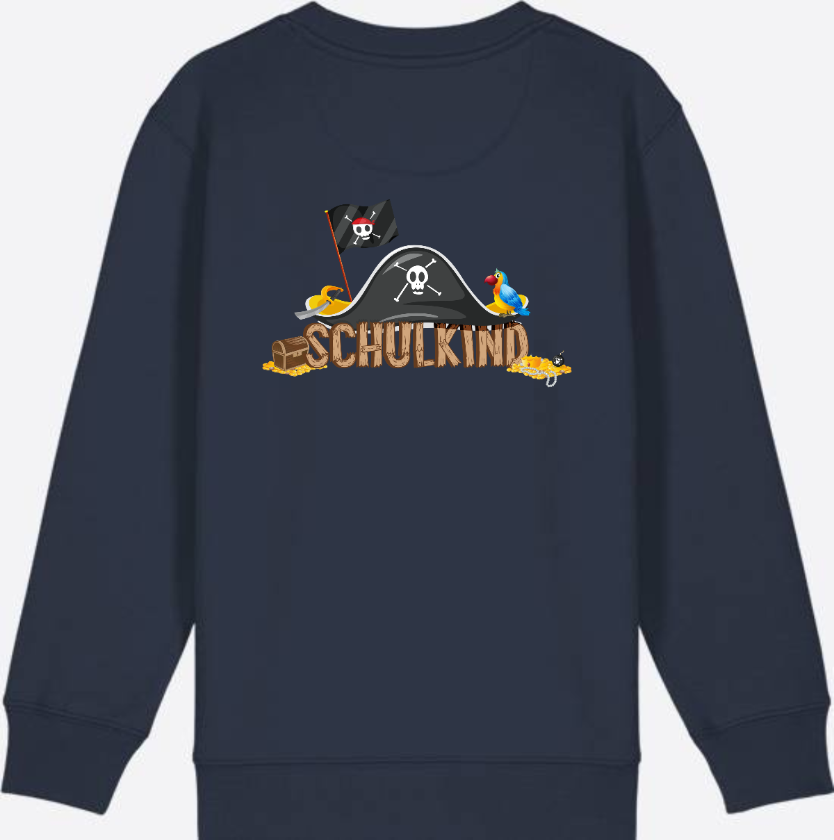 Sweatshirt Einschulung – Schulkind Pirat mit Wunschnamen - French Navy
