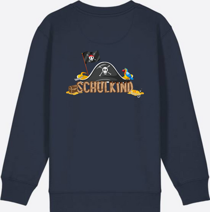 Sweatshirt Einschulung – Schulkind Pirat mit Wunschnamen - French Navy