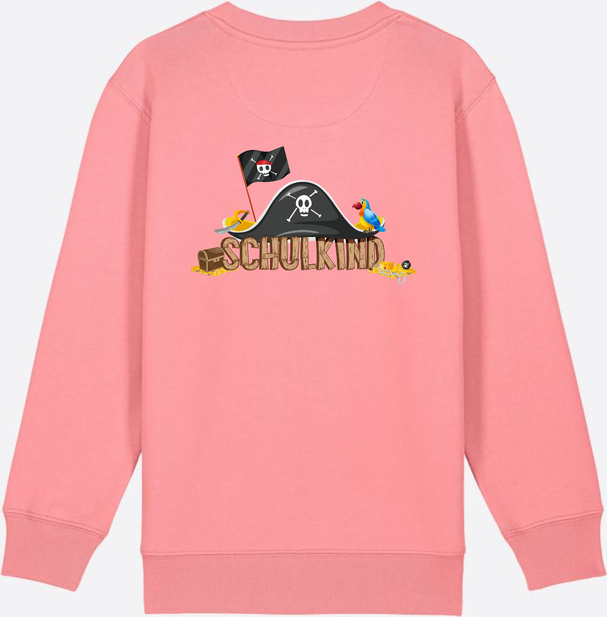 Sweatshirt Einschulung – Schulkind Pirat mit Wunschnamen - Pink Joy
