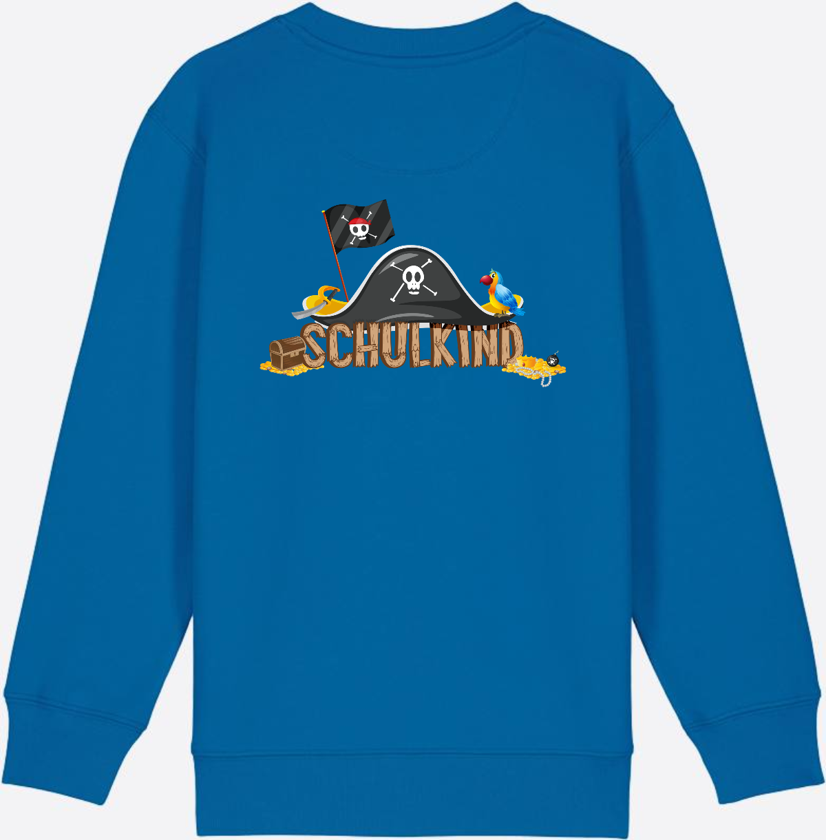 Sweatshirt Einschulung – Schulkind Pirat mit Wunschnamen - Royal Blue