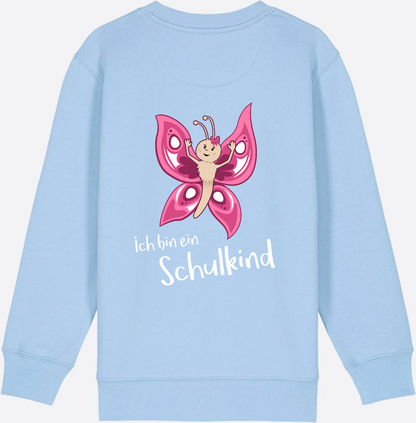 Sweatshirt Einschulung – Schulkind Schmetterling personalisiert - Blue Soul