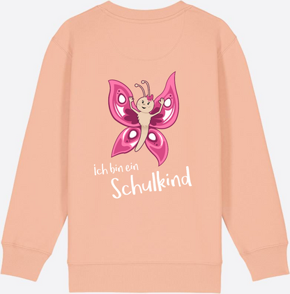 Sweatshirt Einschulung – Schulkind Schmetterling personalisiert - Fraiche Peche