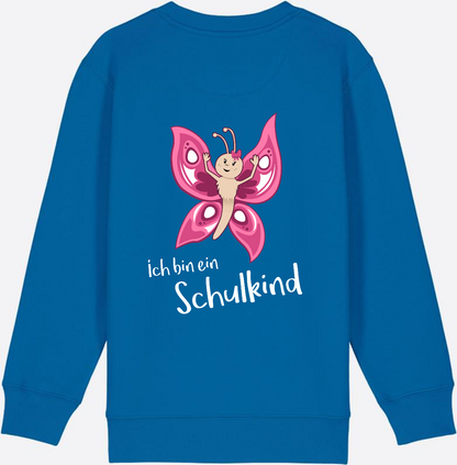 Sweatshirt Einschulung – Schulkind Schmetterling personalisiert - Royal Blue