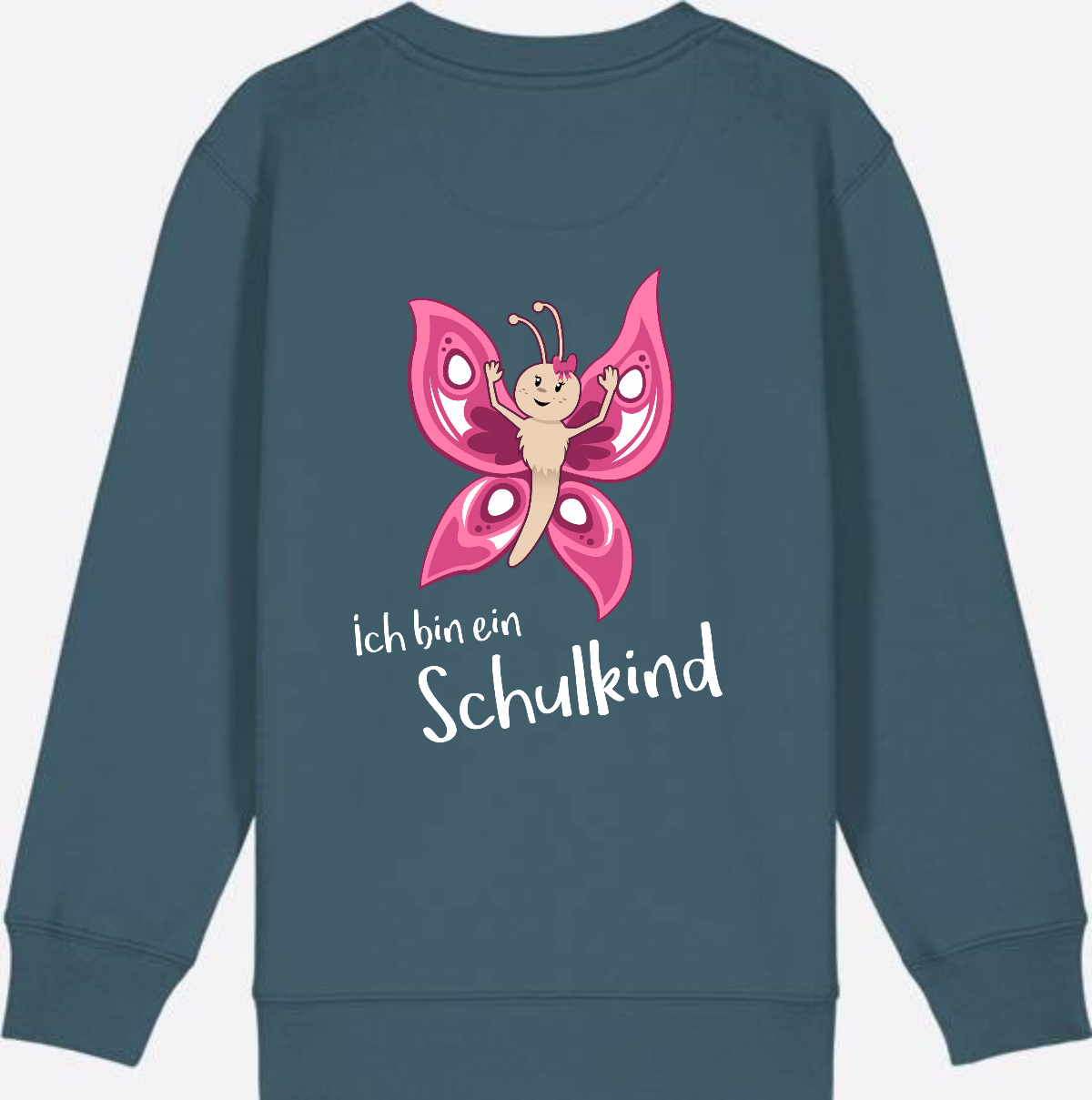 Sweatshirt Einschulung – Schulkind Schmetterling personalisiert - Stargazer