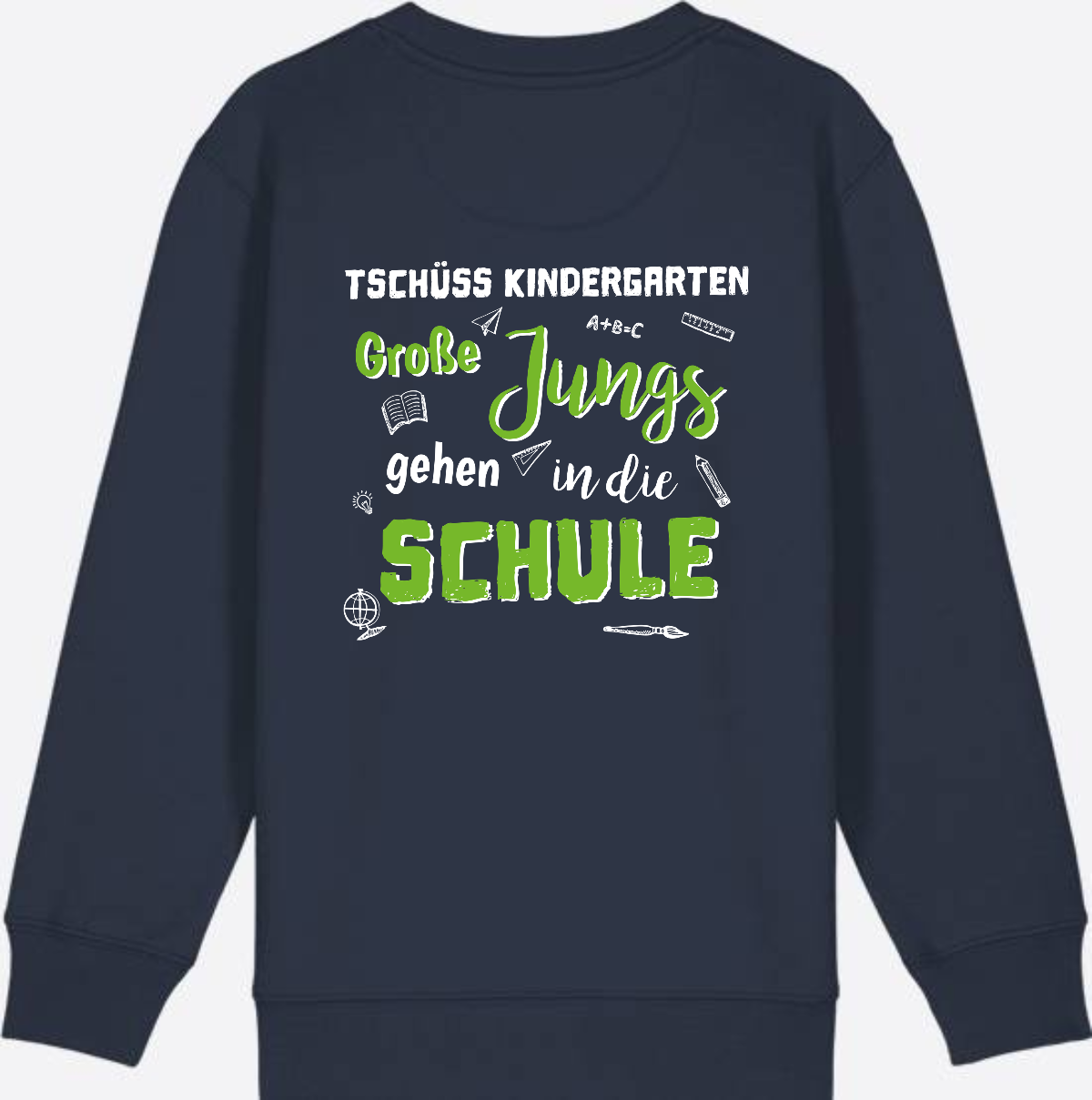Sweatshirt Einschulung – Tschüss Kindergarten Große Jungs - French Navy