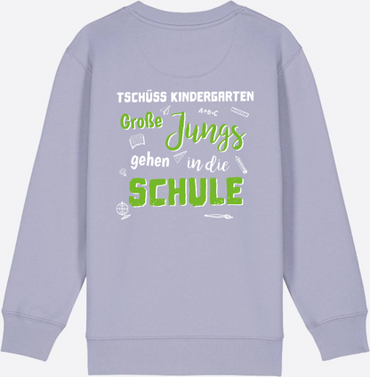 Sweatshirt Einschulung – Tschüss Kindergarten Große Jungs - Lavender