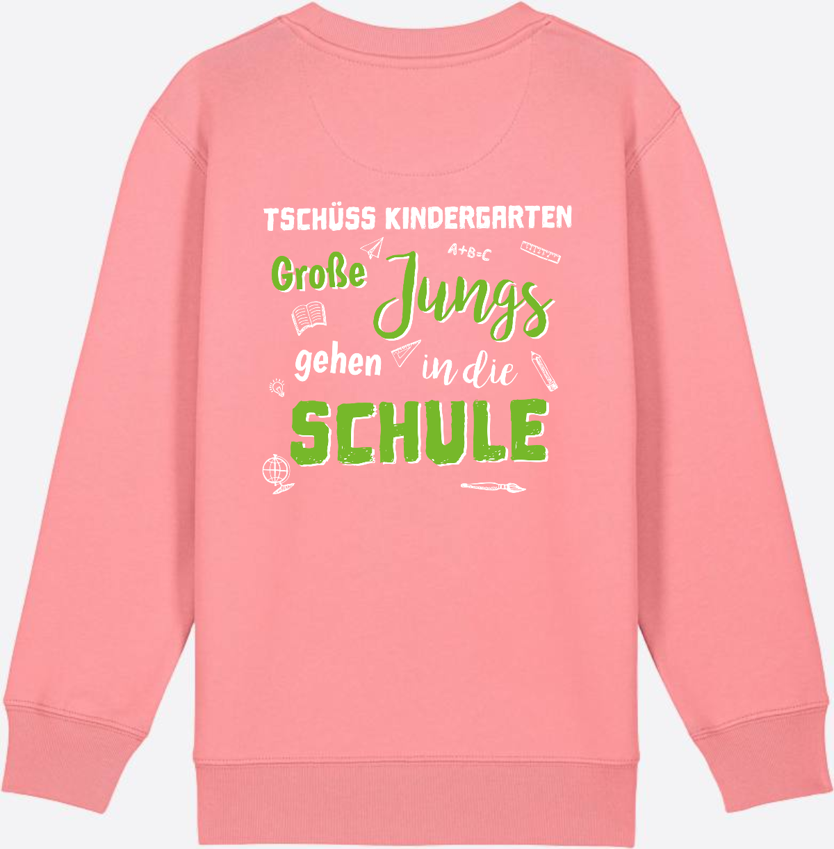 Sweatshirt Einschulung – Tschüss Kindergarten Große Jungs - Pink Joy