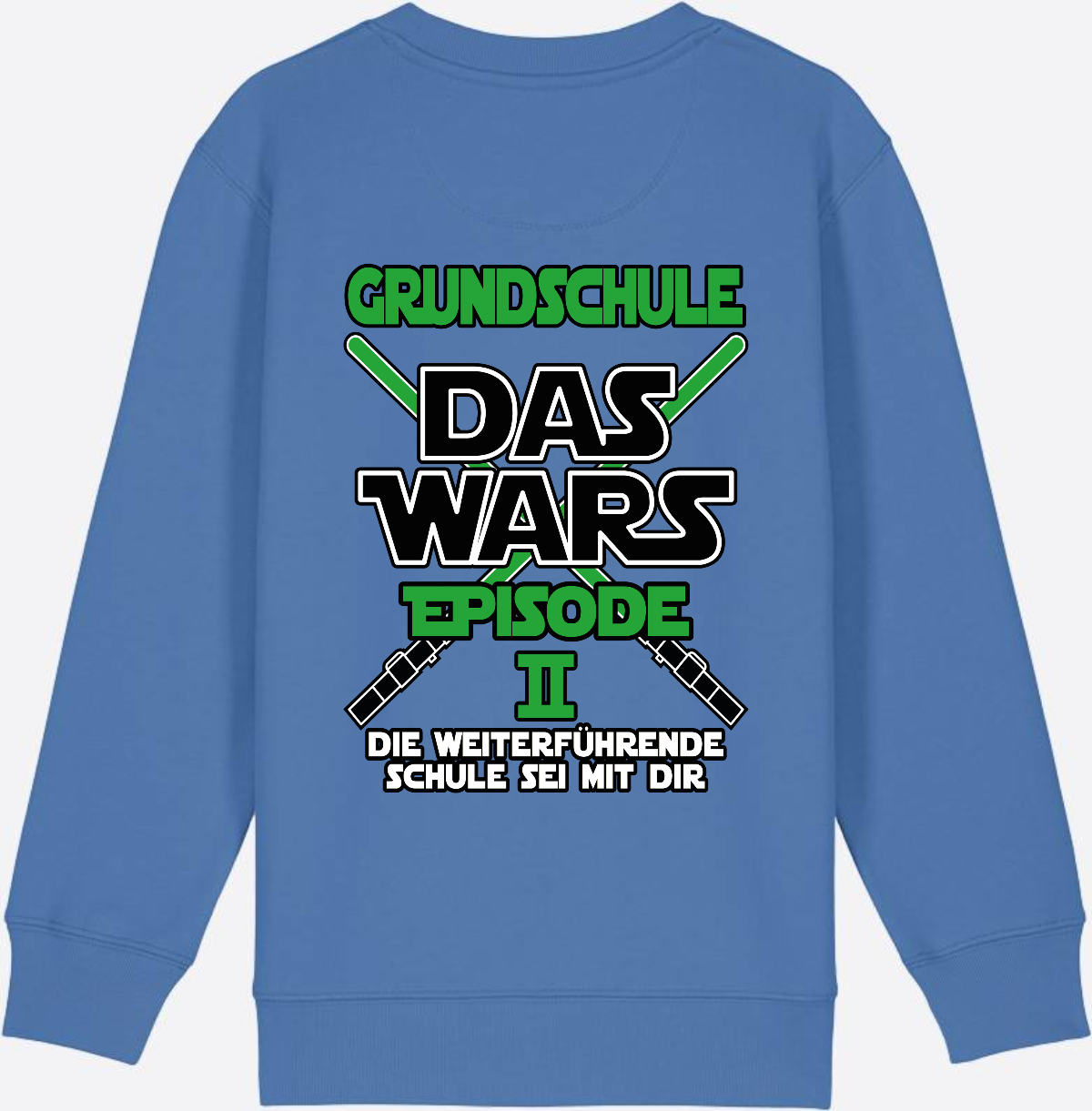 Sweatshirt Grundschule Das Wars Episode 2 - Personalisierbar - Bright Blue