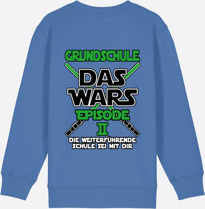 Sweatshirt Grundschule Das Wars Episode 2 - Personalisierbar - Bright Blue