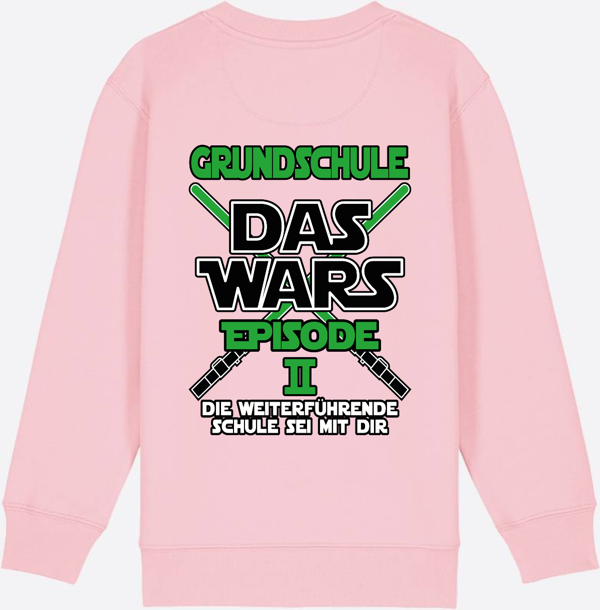 Sweatshirt Grundschule Das Wars Episode 2 - Personalisierbar - Cotton Pink