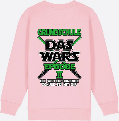Sweatshirt Grundschule Das Wars Episode 2 - Personalisierbar - Cotton Pink