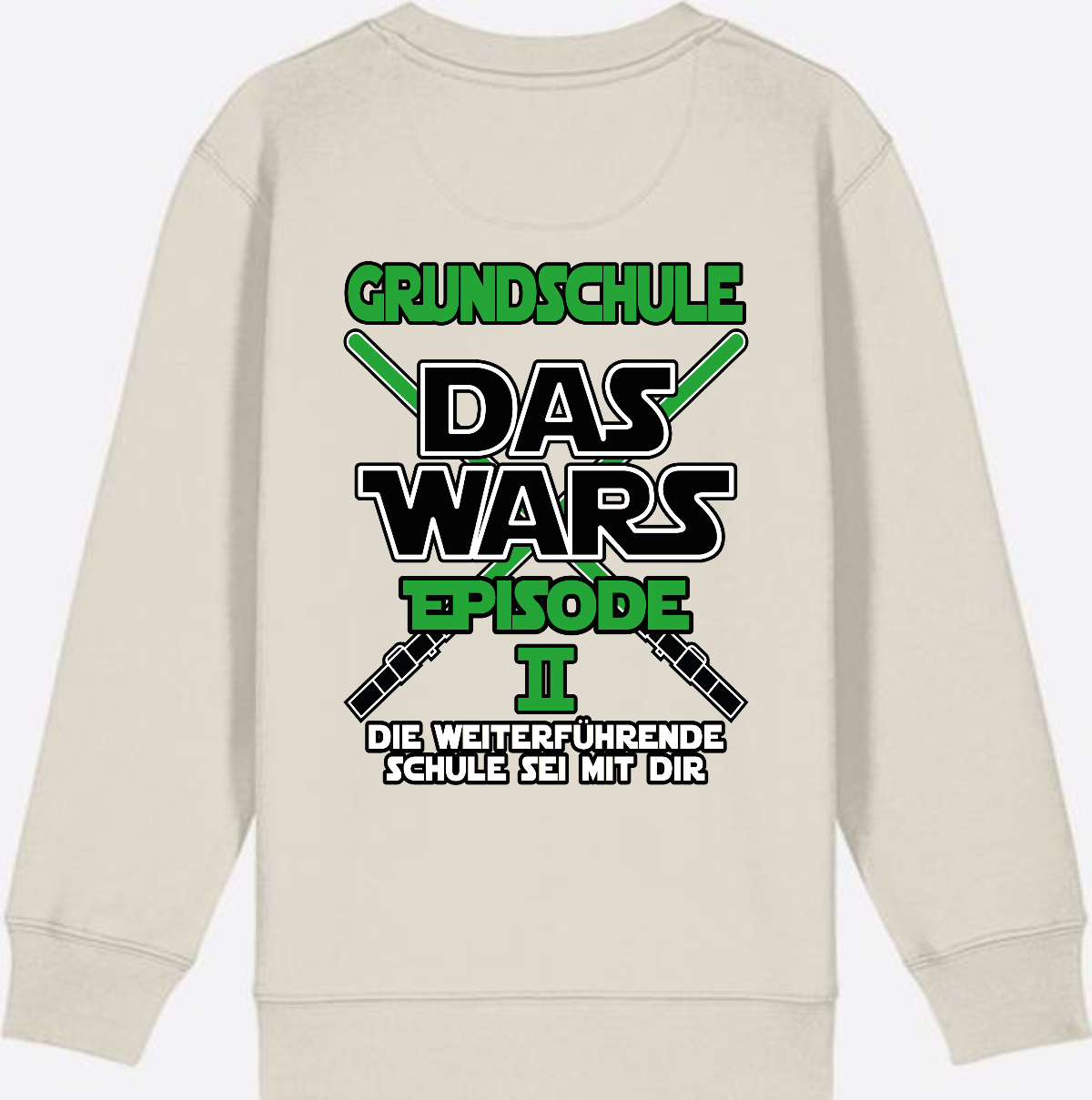 Sweatshirt Grundschule Das Wars Episode 2 - Personalisierbar - Eco Heather