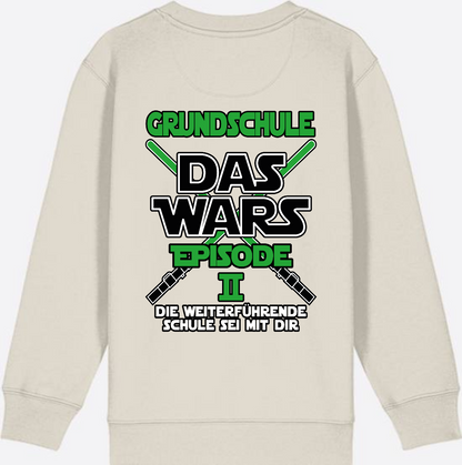 Sweatshirt Grundschule Das Wars Episode 2 - Personalisierbar - Eco Heather