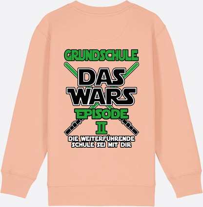 Sweatshirt Grundschule Das Wars Episode 2 - Personalisierbar - Fraiche Peche