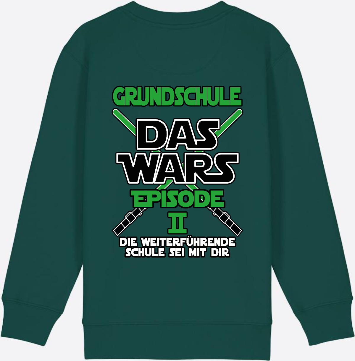 Sweatshirt Grundschule Das Wars Episode 2 - Personalisierbar - Glazed Green