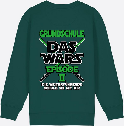 Sweatshirt Grundschule Das Wars Episode 2 - Personalisierbar - Glazed Green