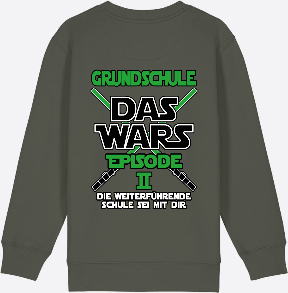 Sweatshirt Grundschule Das Wars Episode 2 - Personalisierbar - Khaki