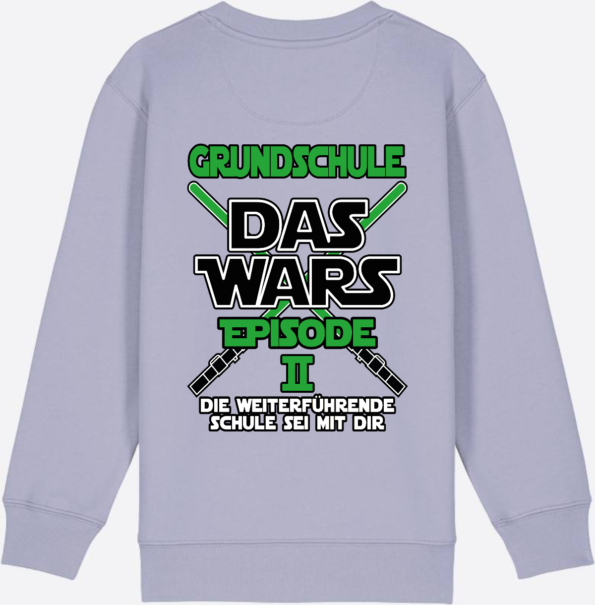 Sweatshirt Grundschule Das Wars Episode 2 - Personalisierbar - Lavender