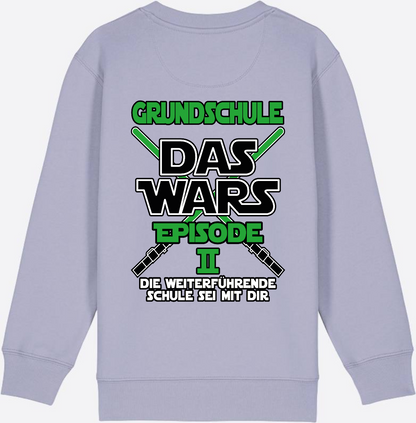 Sweatshirt Grundschule Das Wars Episode 2 - Personalisierbar - Lavender