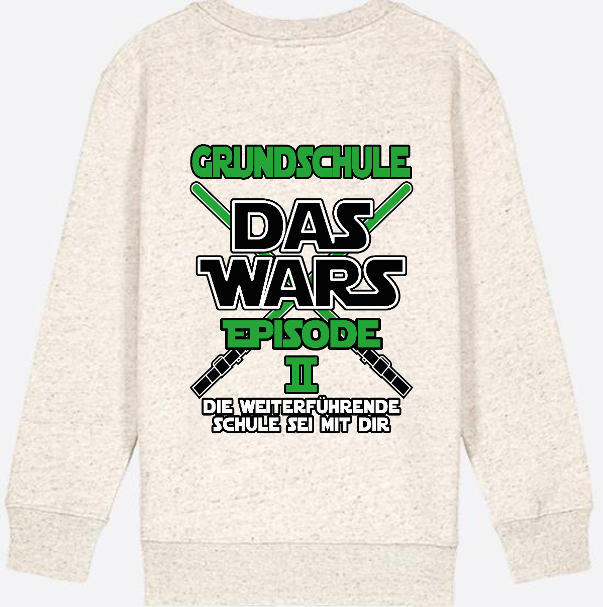 Sweatshirt Grundschule Das Wars Episode 2 - Personalisierbar - Natural Raw