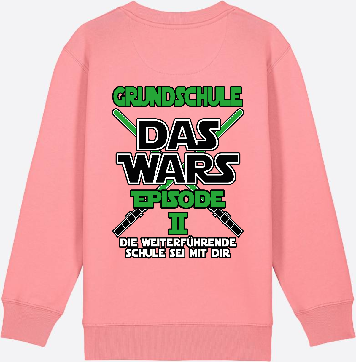 Sweatshirt Grundschule Das Wars Episode 2 - Personalisierbar - Pink Joy