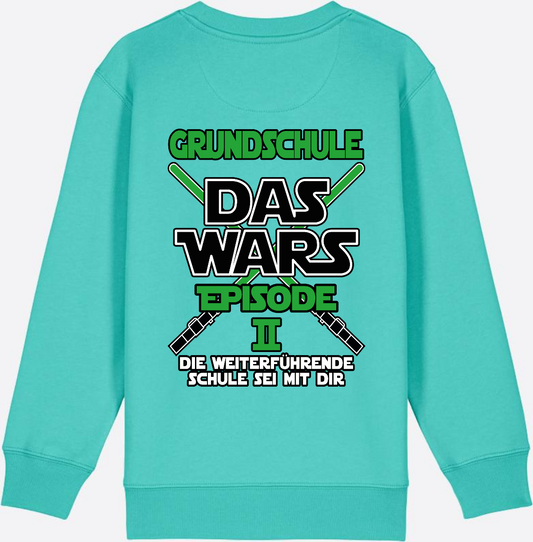 Sweatshirt Grundschule Das Wars Episode 2 - Personalisierbar - Pool Blue
