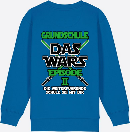 Sweatshirt Grundschule Das Wars Episode 2 - Personalisierbar - Royal Blue