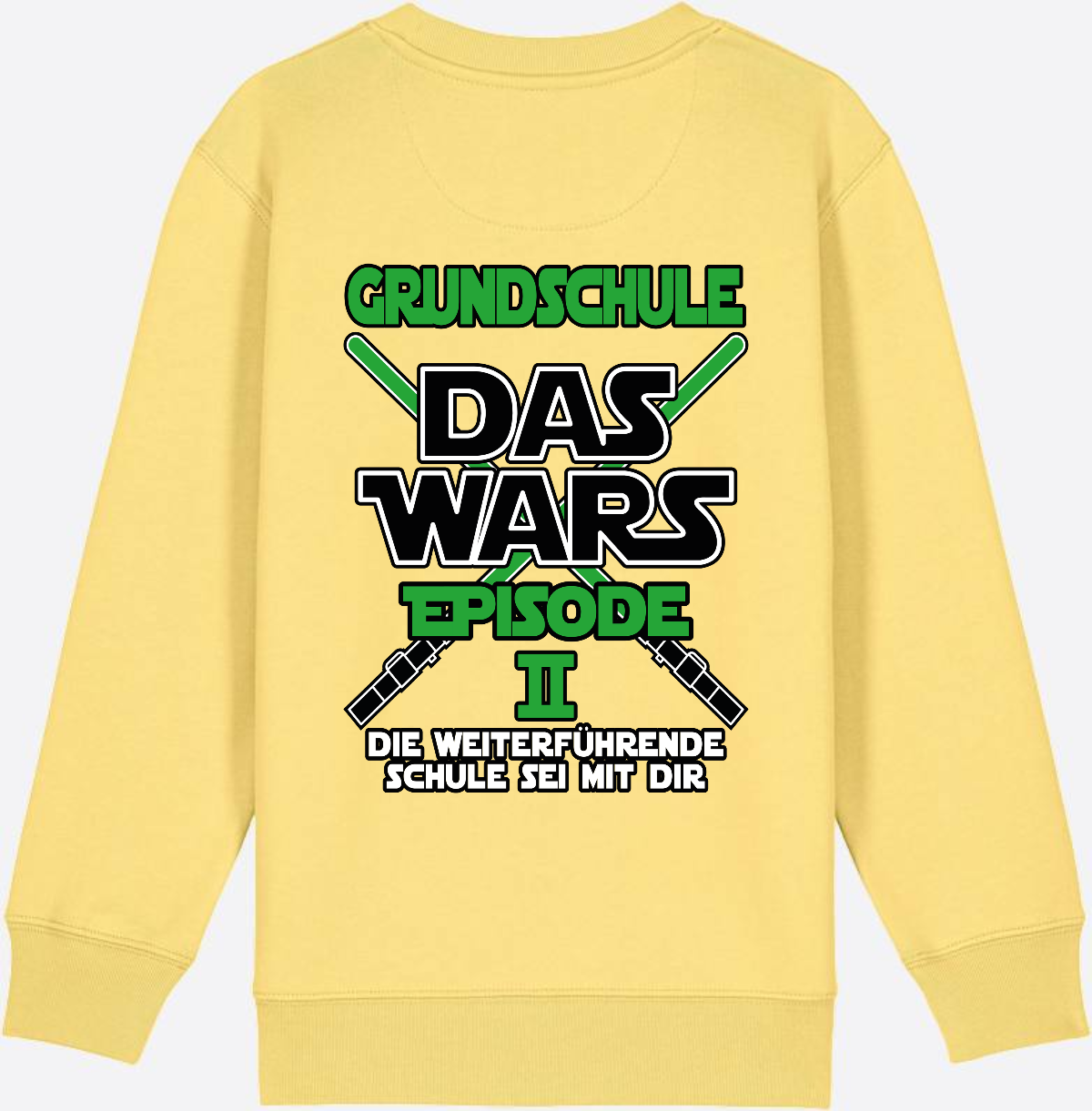 Sweatshirt Grundschule Das Wars Episode 2 - Personalisierbar - Viva Yellow