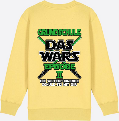 Sweatshirt Grundschule Das Wars Episode 2 - Personalisierbar - Viva Yellow