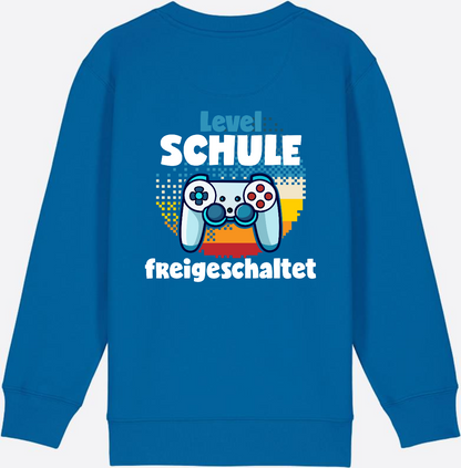 Sweatshirt Level Schule freigeschaltet – Geschenk Einschulung - Royal Blue