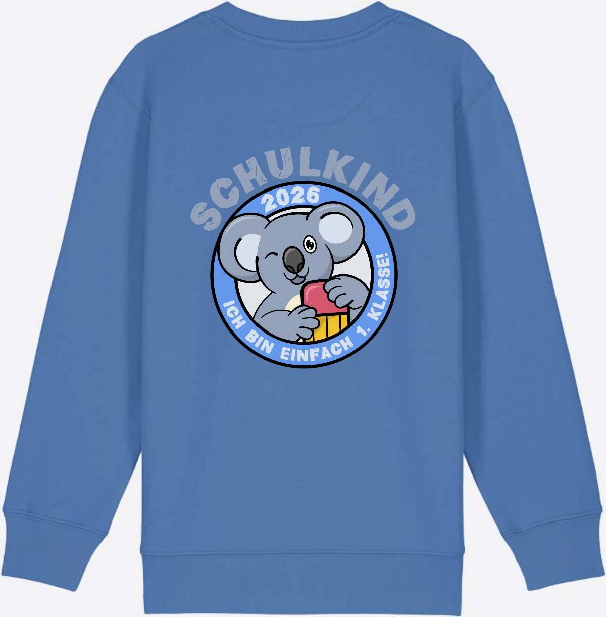 Sweatshirt Schulkind 2026 – 1. Klasse Koala - Bright Blue