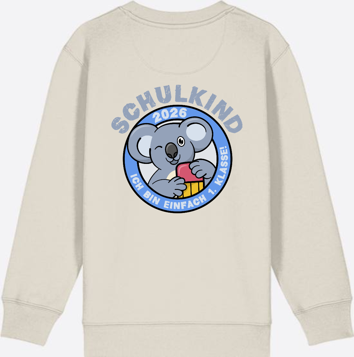 Sweatshirt Schulkind 2026 – 1. Klasse Koala - Eco Heather