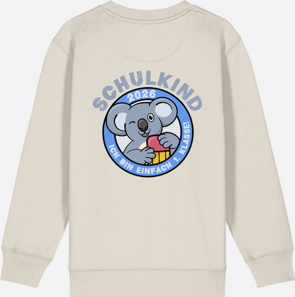 Sweatshirt Schulkind 2026 – 1. Klasse Koala - Eco Heather