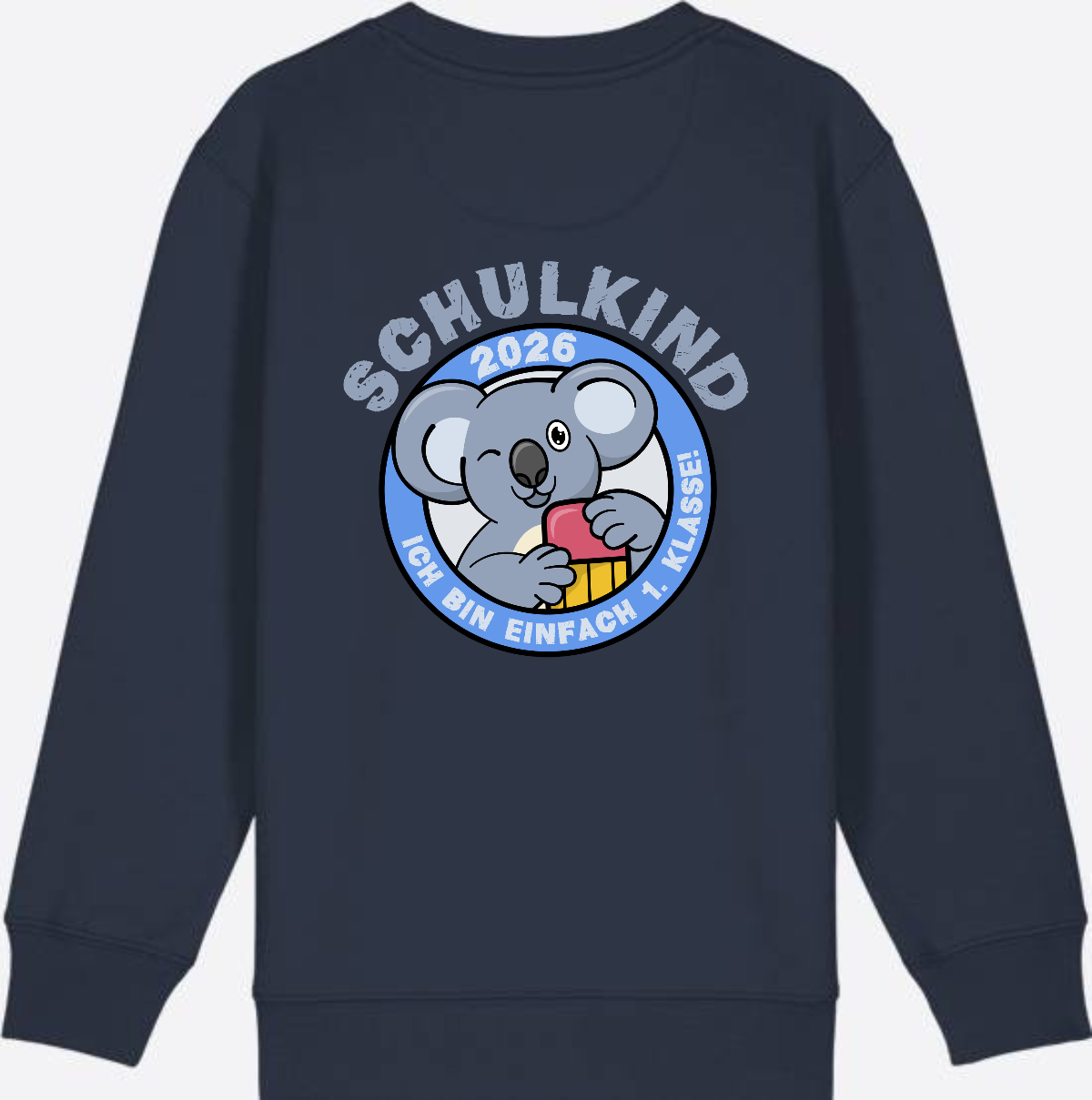 Sweatshirt Schulkind 2026 – 1. Klasse Koala - French Navy