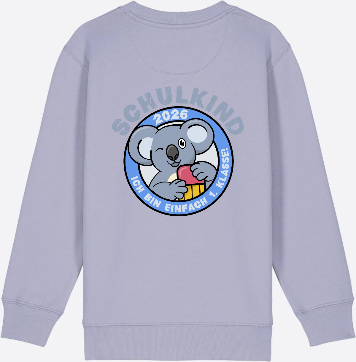 Sweatshirt Schulkind 2026 – 1. Klasse Koala - Lavender